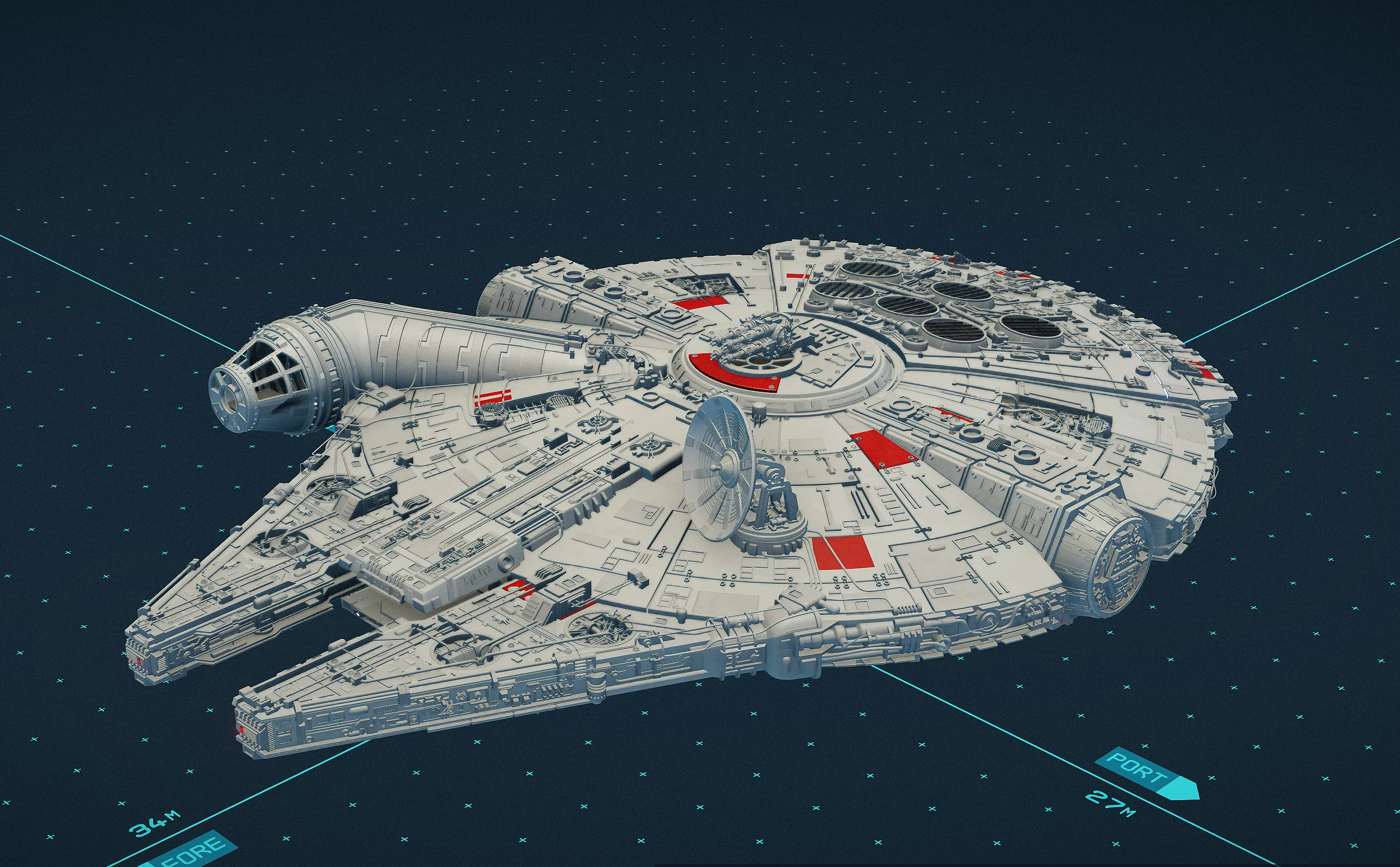 Starfield Creations - YT-1300 Millennium Falcon 1977 (ElectioniStar)