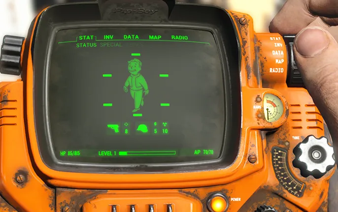 Fallout 4 Creations - Pip-Boy塗装ジョブ - オレンジ