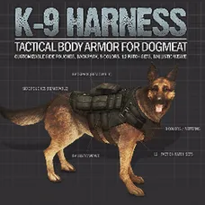 K-9 Harness - Tactical Body Armor and Backpack for Dogmeat