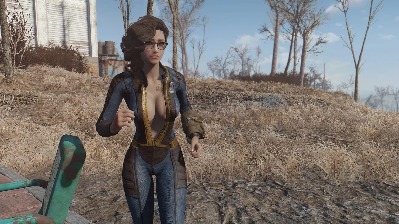 Fallout 4 Crations - Unzipped Vault Suit (CBBE)