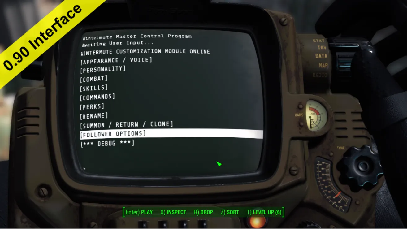 Fallout 4 Creations - Wintermute - Voiced Customizable Cyborg Companion(s)