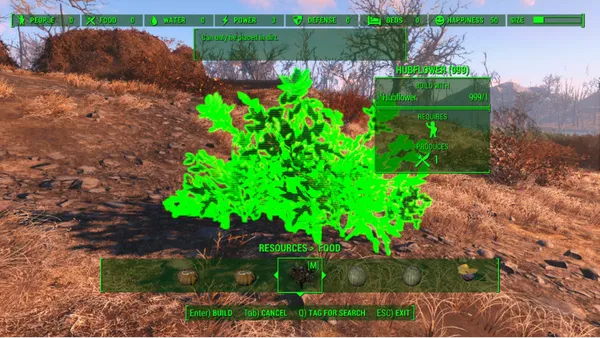 Fallout 4 Creations - [PS4] Wild Plants, Drinks & Chems for Settlements