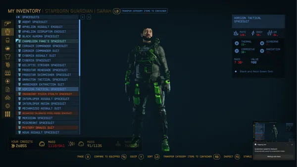 Starfield Creations - X2357's Prime Armor Skins: KZ Meridian