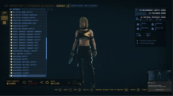 Starfield クリエーション - X2357's Prime Armor Skins: KZ