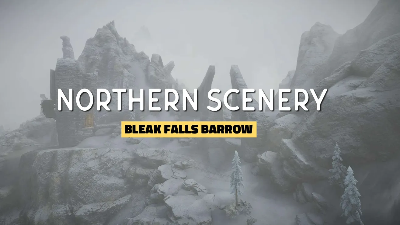 Skyrim Cr ations Northern Scenery Bleak Falls Barrow