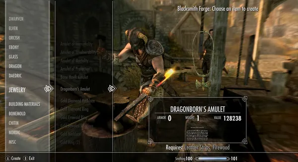 Skyrim Créations - Amulets of the Dragonborn (Cheat OP Amulets)