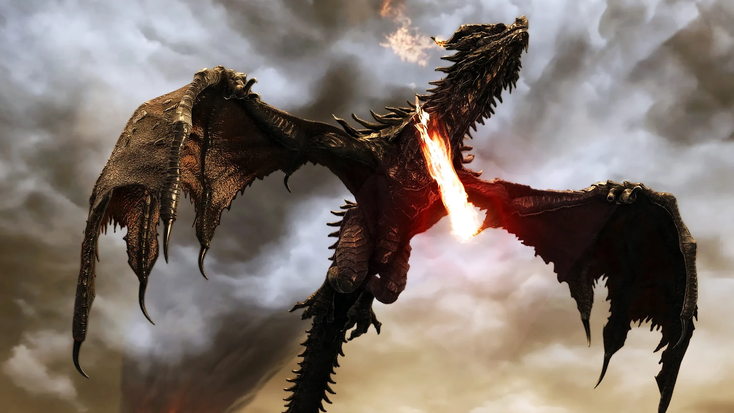 Skyrim Creations - DRAGONS - 2K - Port by Xtudo, image size:2880x1620