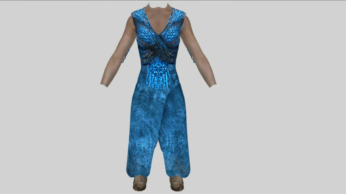 Skyrim Creations - Daenerys Targaryen StormbornDress - Details