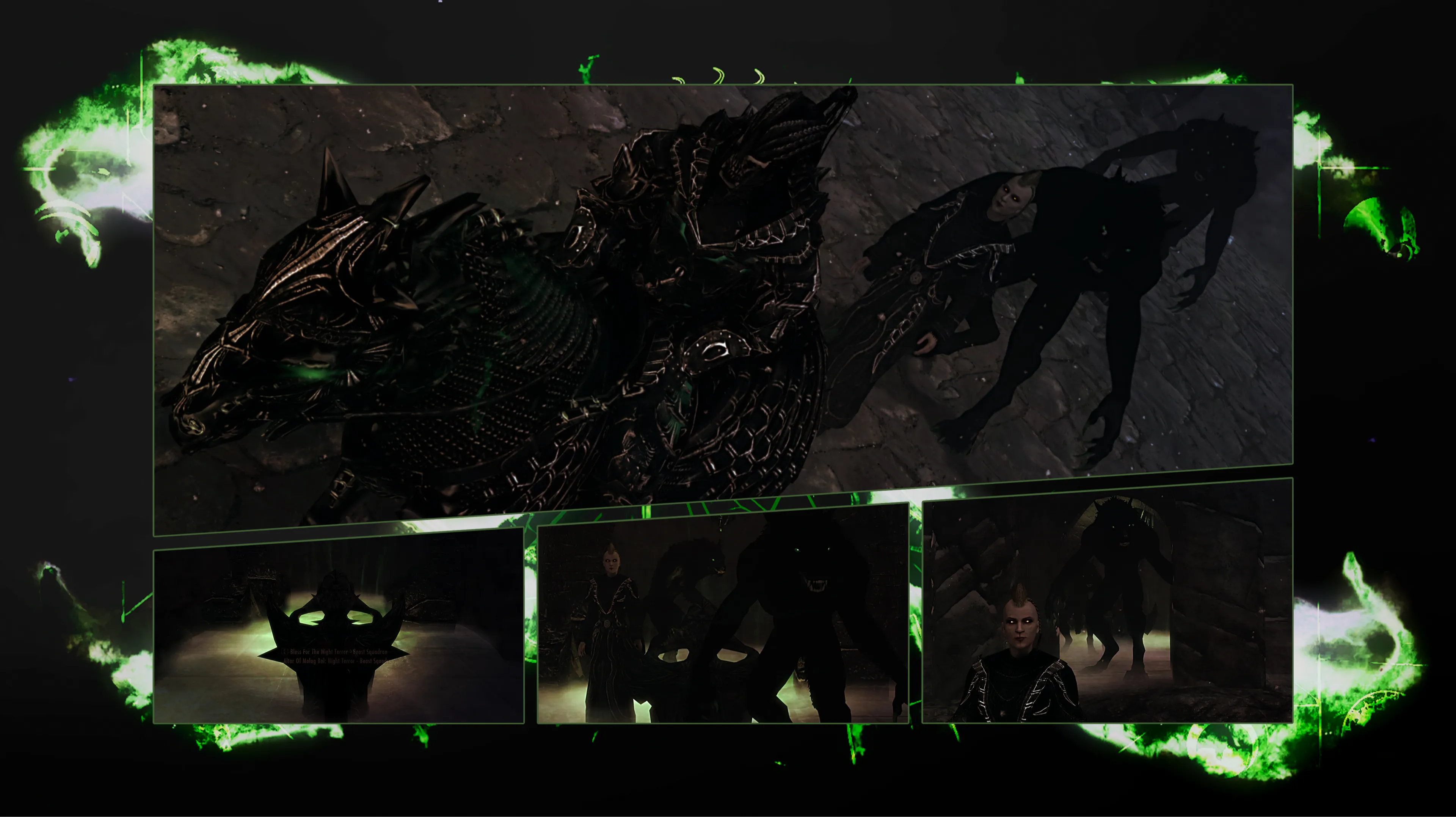 Skyrim クリエーション - DAEDRIC CONQUEROR ARMOR • WEAPON • HORSE • WAR FORGE, image size:3840x2155