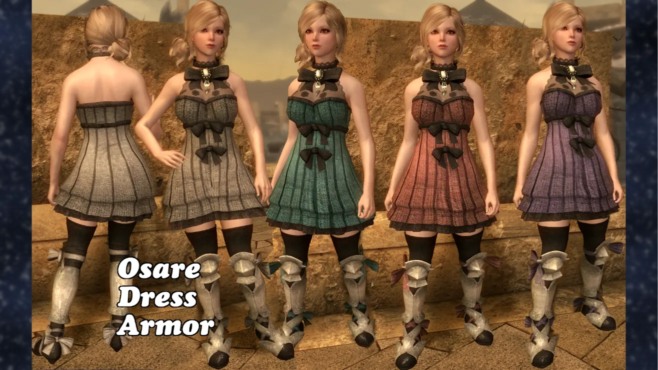 skyrim mod clothes cottagecore dress cottagey dress 