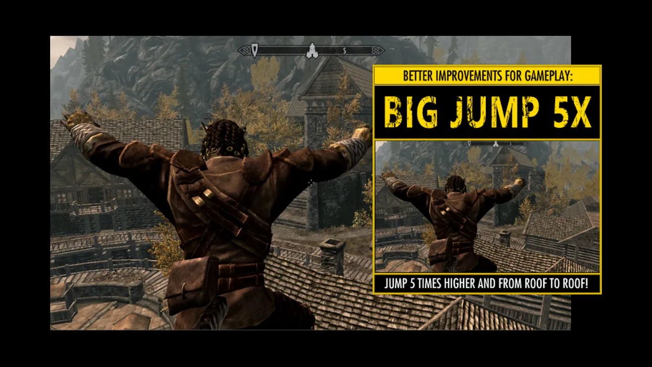 Творения для Skyrim — BIG Jump 5X (Jump 5 Times Higher!) [PS4] — сведения