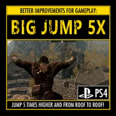 Skyrim Creation lar BIG Jump 5X Jump 5 Times Higher PS4