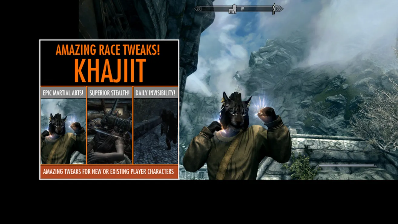 Skyrim クリエーション - Amazing Race Tweaks! Khajiit [PS4]