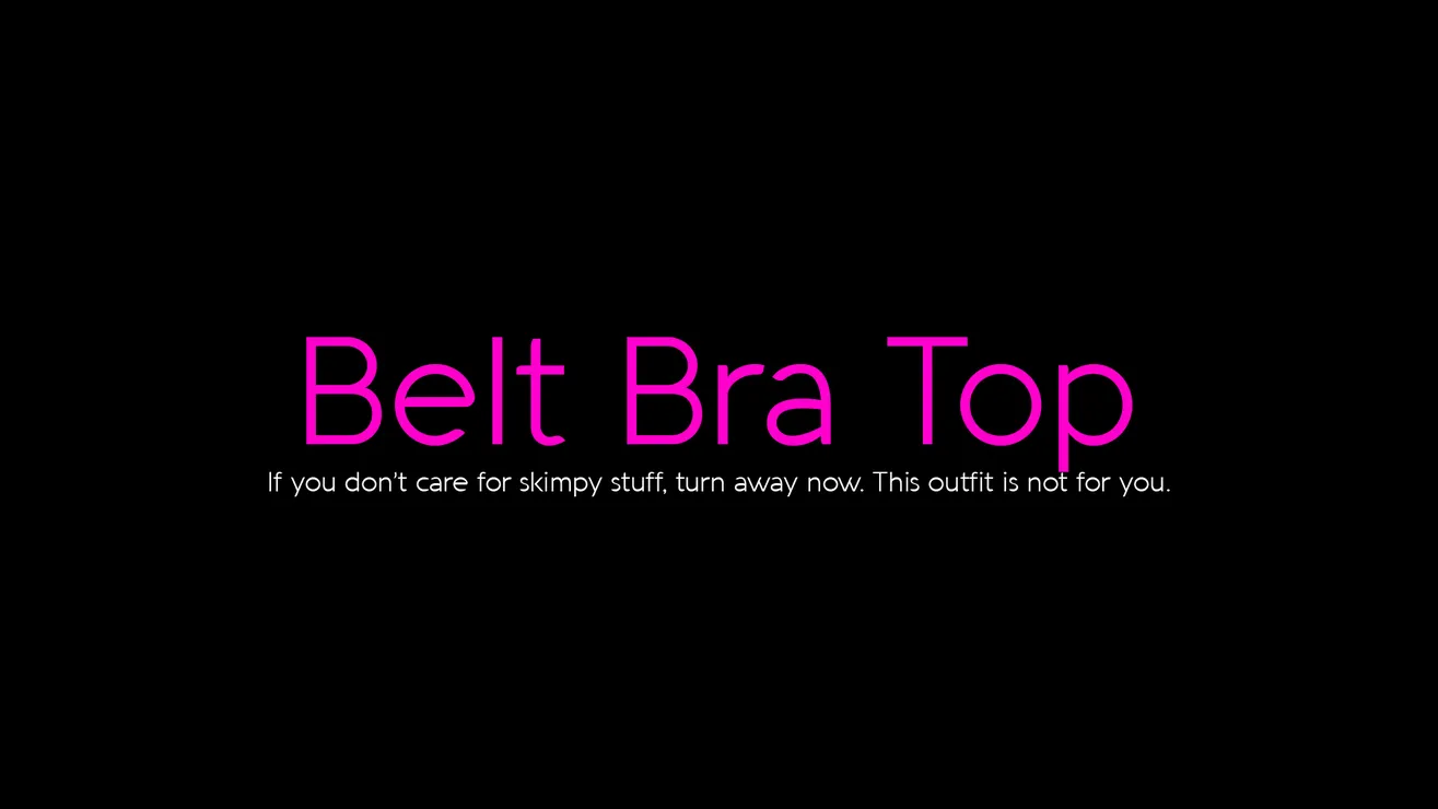 Skyrim SE Xbox One ModsBelt Bra Top - An Outfit That Makes No