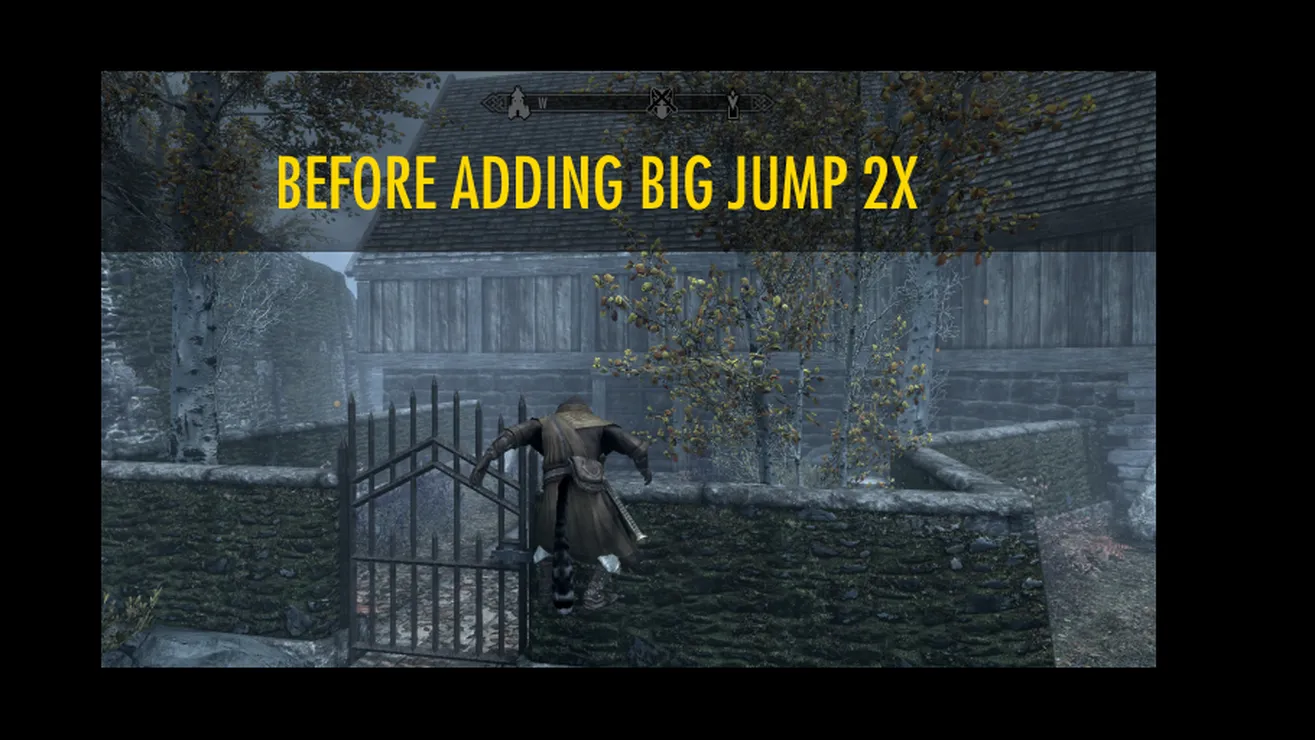 Skyrim BIG Jump 2X Jump Twice as High PS4