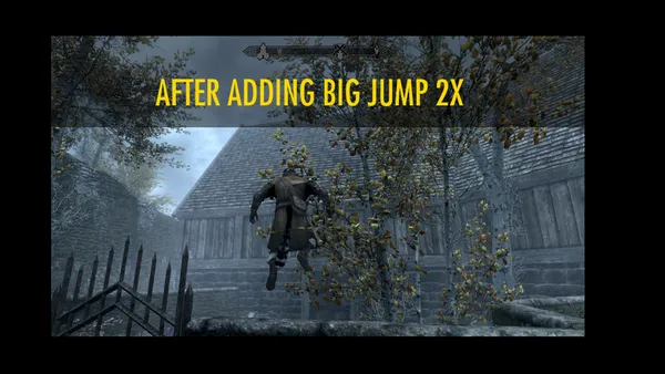 Skyrim BIG Jump 2X Jump Twice as High PS4