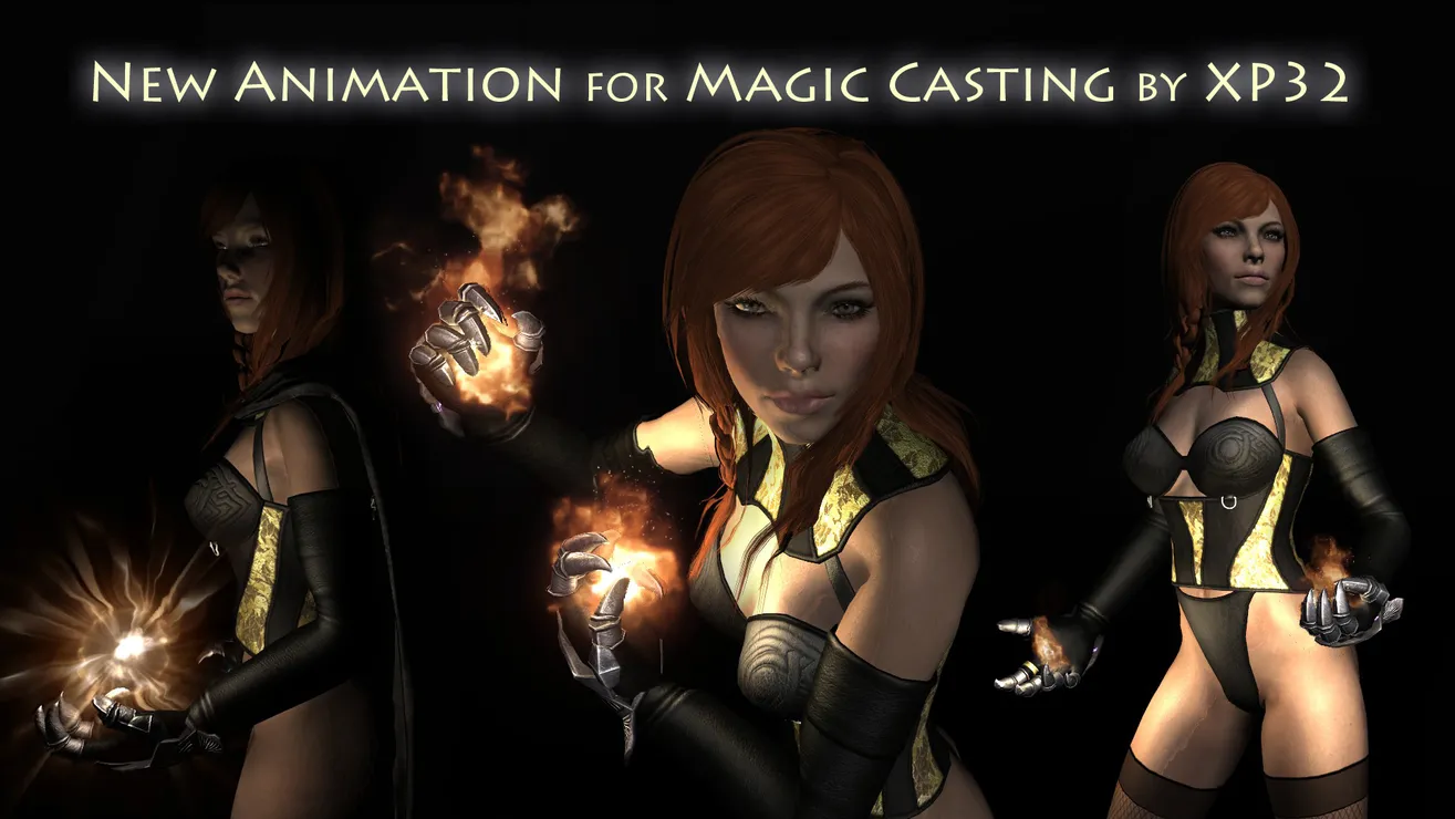 Творения для Skyrim — New Animation for Magic Casting SSE