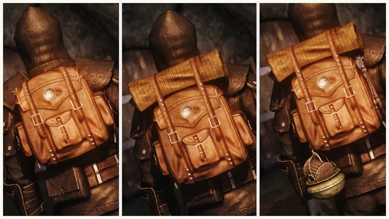 Leather backpack outlet skyrim