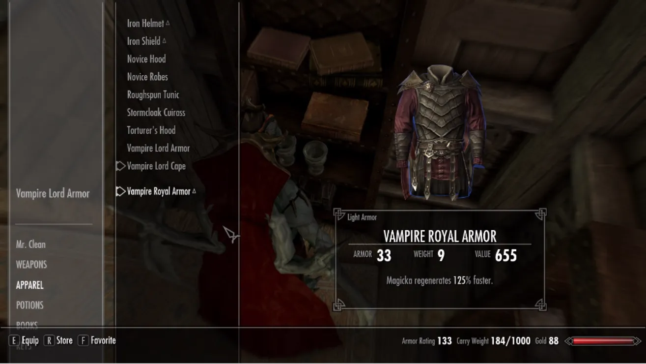 Творения для Skyrim — [PS4] Royal Vampire Armor