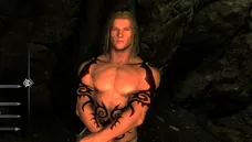 かみひと Skyrim創作：PS4 Version Tattoed Male Skin