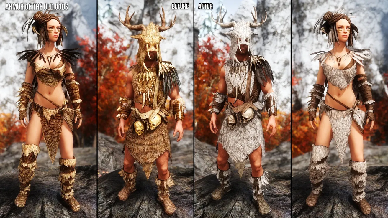 Yalangoch manekenlarni oz ichiga olgan Skyrim modlari